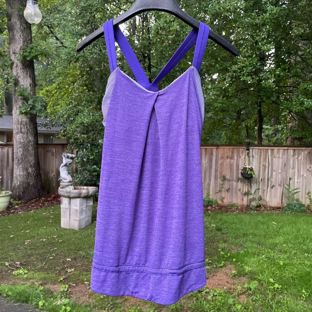 LuLu Lemon Purple Athletic Top Size 6